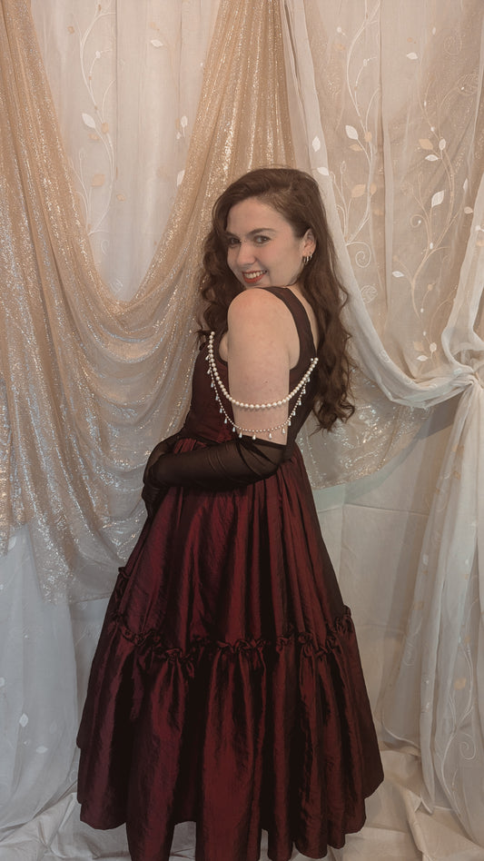 robe amour fait sur mesure artisanale corset et jupe face 